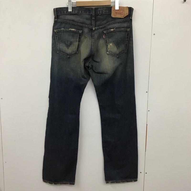 リーバイストラウスアンドコー Levi Strauss & co. パンツ デニム、ジーンズ デニムパンツ ワイドパンツ カジュアルパンツ 36 ダメージ加工 インディゴ / インディゴ / メンズ USED 古着 中古 10134067