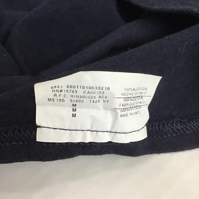 チャンピオン Champion Tシャツ 半袖 半袖カットソー 無地Tシャツ クルーネックカットソー M 無地 紺 / ネイビー / メンズ USED 古着 中古 10107534