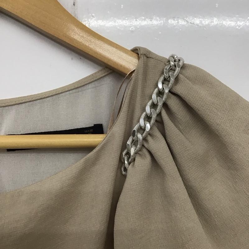 ザラベーシック ZARA BASIC ワンピース ミニスカート S 無地 ベージュ / ベージュ /  レディース USED 古着 中古 10133685