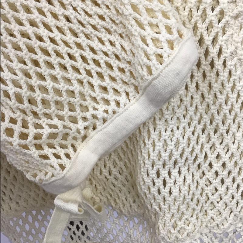 マウジー MOUSSY カットソー 長袖 010GST80-0970 メッシュ スキッパー コットン FREE 無地 アイボリー / アイボリー /  レディース USED 古着 中古 10109023