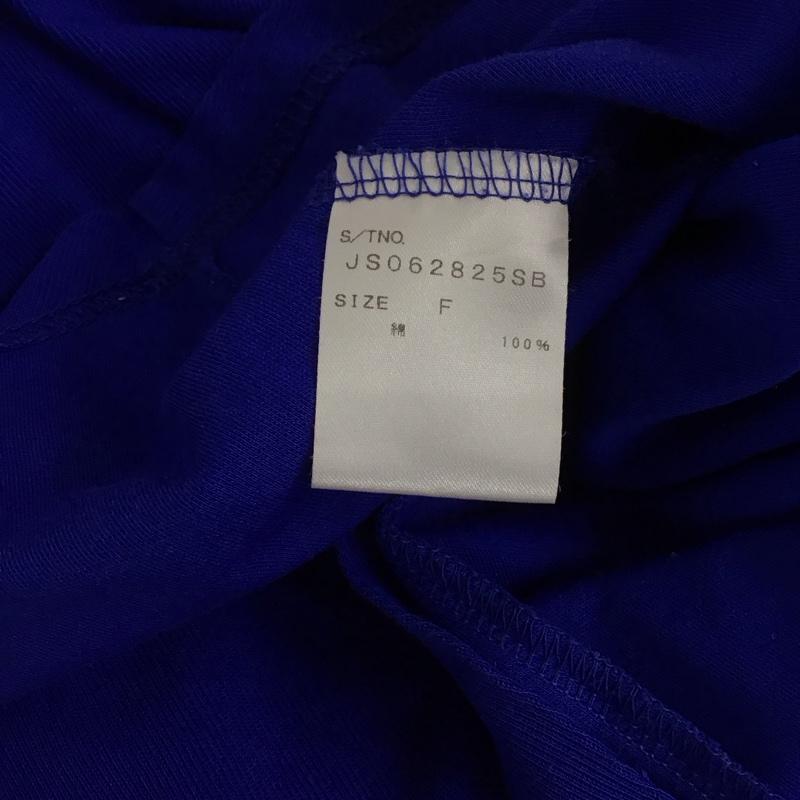 ジーナシス JEANASIS カットソー 七分袖 JS062825SB FREE 無地 青 / ブルー / レディース USED 古着 中古 10131618