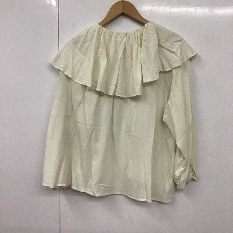 アメリカンホリック AMERICAN HOLIC シャツ、ブラウス 長袖 HC51L0A0200 サラックール衿フリルラグランブラウス L 無地 アイボリー / アイボリー / レディース USED 古着 中古 10130976