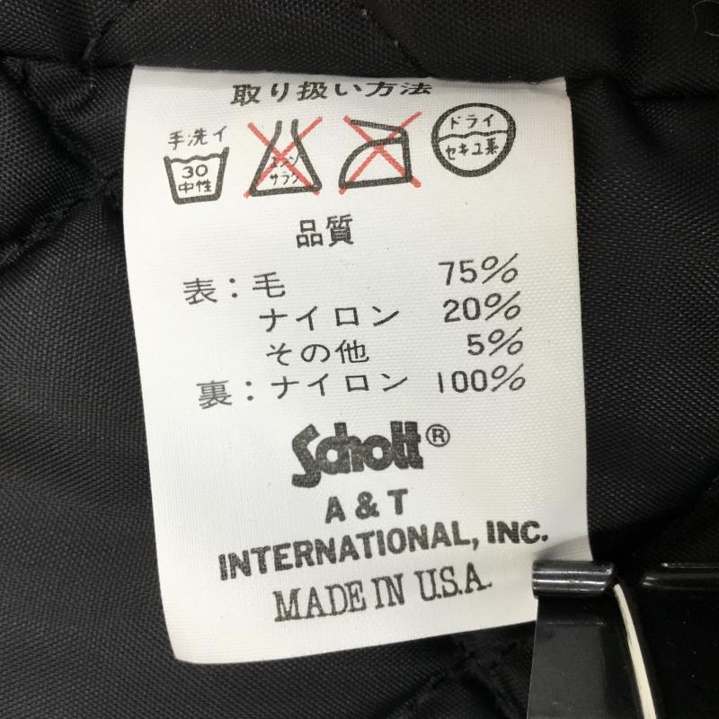 ショット schott コート コート一般 U.S.740N PEA JACKET 38 無地 紺 / ネイビー / メンズ USED 古着 中古 10140000