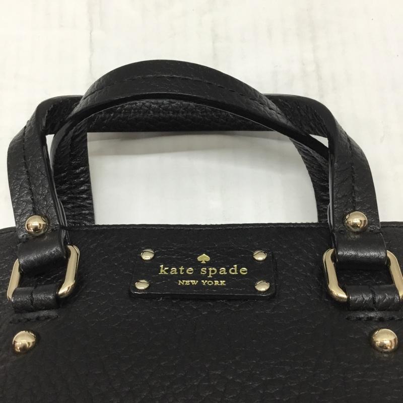 ケイトスペード Kate Spade ハンドバッグ ハンドバッグ レザー ロゴ、文字 黒 / ブラック / レディース USED 古着 中古 10113759