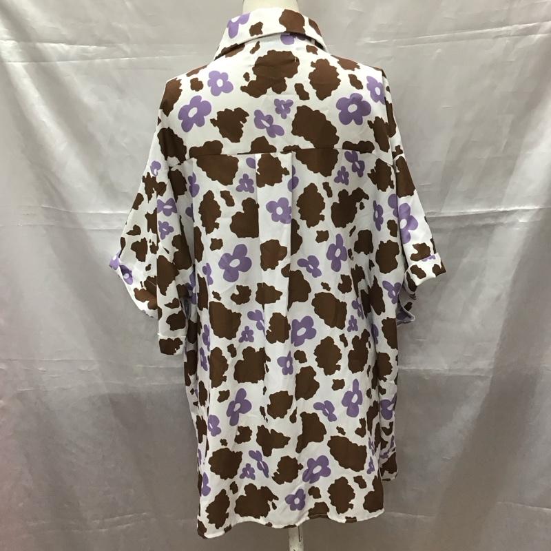 ジュエティ jouetie シャツ、ブラウス 半袖 082130400601 フラワーカウBIGシャツ M 総柄 マルチカラー / マルチカラー / レディース USED 古着 中古 10112538