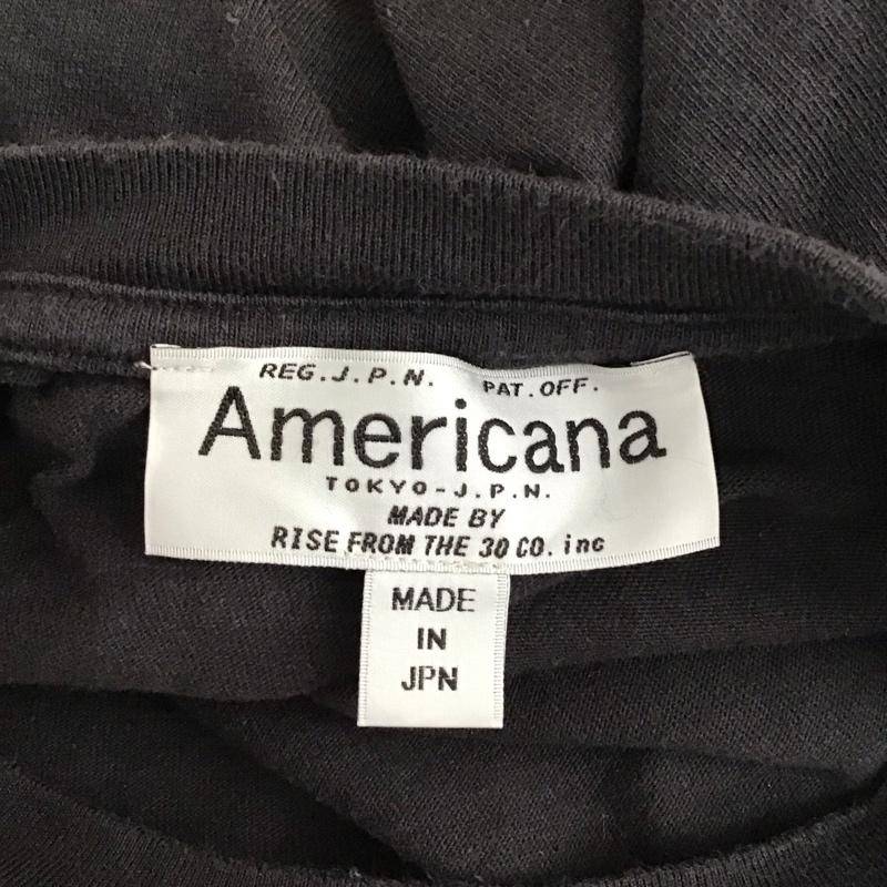 アメリカーナ AMERICANA Tシャツ 半袖 プリント チャコールグレー / チャコールグレー / レディース USED 古着 中古 10114346