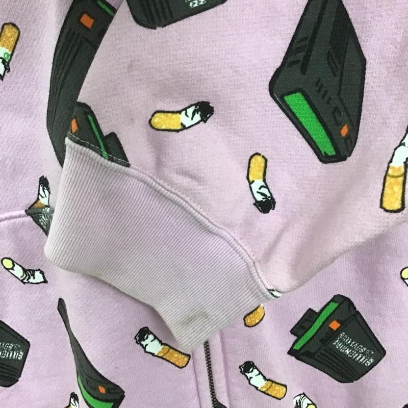 ビリオネア・ボーイズ・クラブ BILLIONAIRE BOYS CLUB パーカー 長袖 タバコ XL ロゴ、文字 X プリント 桃 / ピンク / メンズ USED 古着 中古 10105702