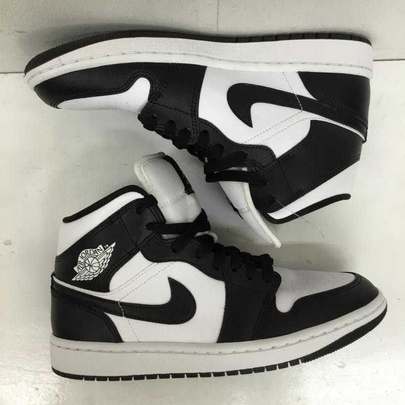 ナイキ NIKE スニーカー スニーカー DV0991-101 Jordan Air Jordan 1 Mid 24.5cm ロゴ、文字 白 / ホワイト / X 黒 / ブラック / レディース USED 古着 中古 10138276