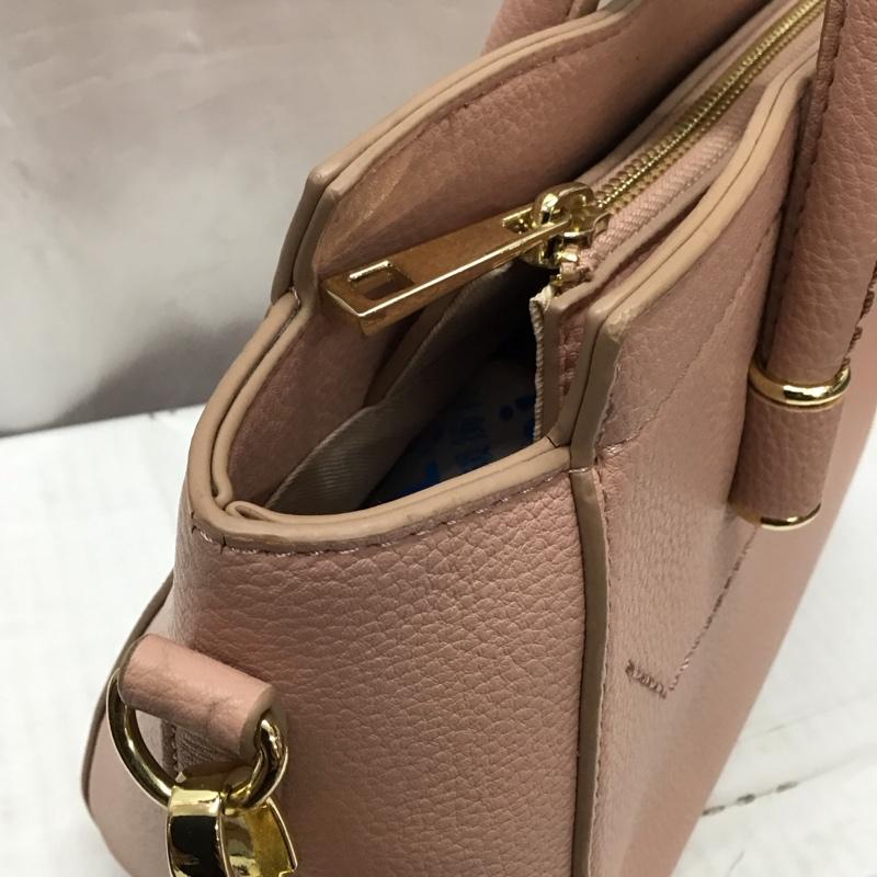 ジル バイ ジルスチュアート JILL by JILLSTUART ハンドバッグ ハンドバッグ ショルダーバッグ 2WAY ビジュー ロゴ、文字 桃 / ピンク / レディース USED 古着 中古 10118881