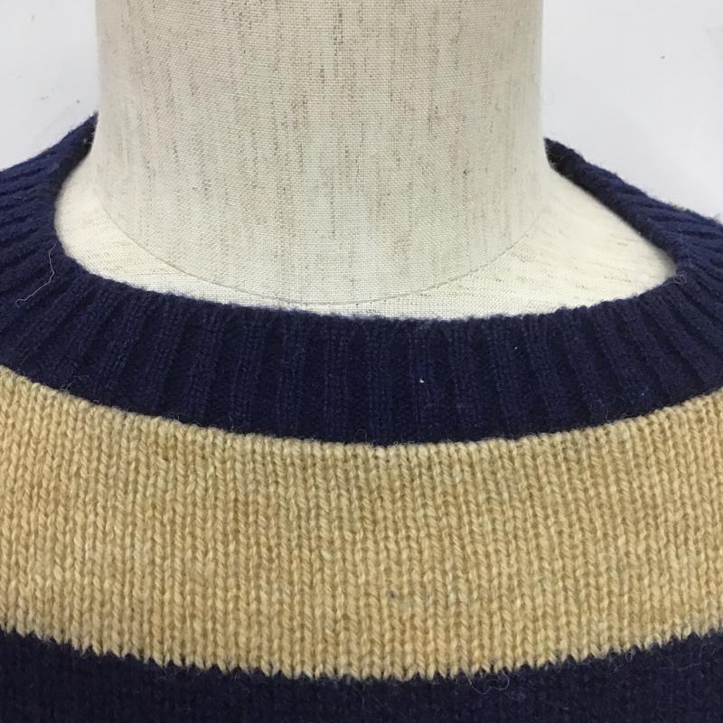 ジャンセン Jantzen ニット、セーター 長袖 M ボーダー柄 マルチカラー / マルチカラー / メンズ USED 古着 中古 10105973