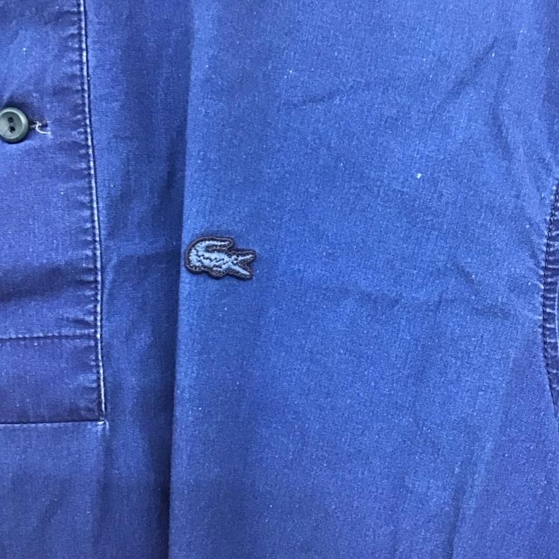 ラコステ LACOSTE ポロシャツ 半袖 5 無地 インディゴ / インディゴ / メンズ USED 古着 中古 10130759