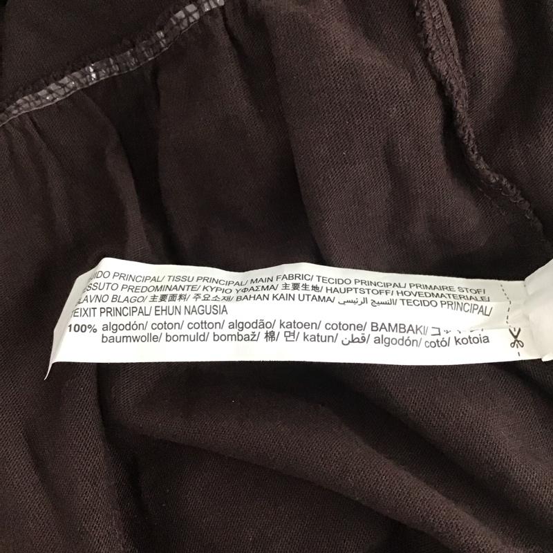 ザラ ZARA チュニック 長袖 S 無地 茶 / ブラウン / レディース USED 古着 中古 10111601