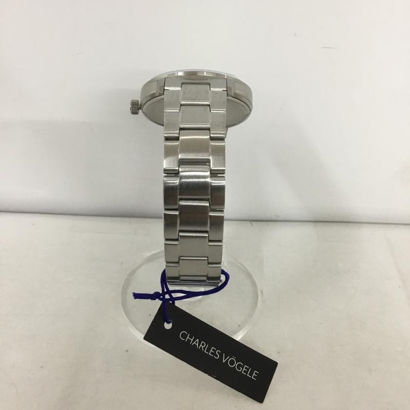 シャルルホーゲル CHARLESVOGELE 腕時計 アナログ(クォーツ式) V0722 ロゴ、文字 銀 / シルバー / メンズ USED 古着 中古 10135157