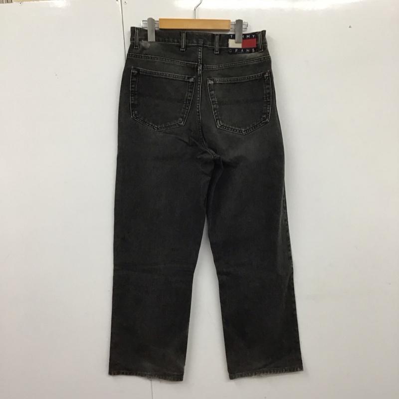 トミー ジーンズ TOMMY JEANS パンツ デニム、ジーンズ 無地 黒 / ブラック /  メンズ USED 古着 中古 10128540