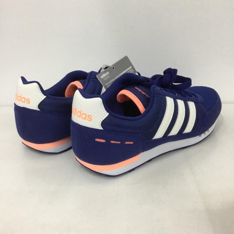アディダス adidas スニーカー スニーカー AW4950 NEOCITYRACER W 23cm 23.0cm ロゴ、文字 紺 / ネイビー / X 白 / ホワイト / X 橙 / オレンジ / レディース USED 古着 中古 10124273