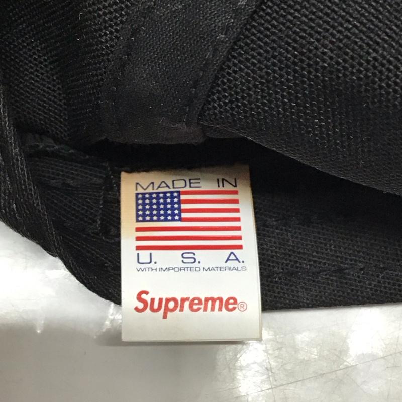 シュプリーム Supreme 帽子 キャップ 21AW コーデュラ テフロンラベル 6パネルキャップ ロゴ、文字 黒 / ブラック / メンズ USED 古着 中古 10120226