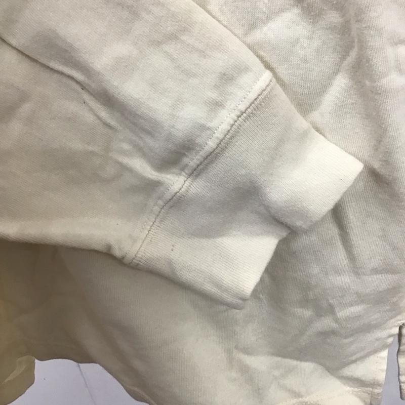 カスタネ Kastane カットソー 長袖 長袖カットソー クルーネックカットソー ロングスリーブカットソー プリントTシャツ M ロゴ、文字 アイボリー / アイボリー / レディース USED 古着 中古 10123022