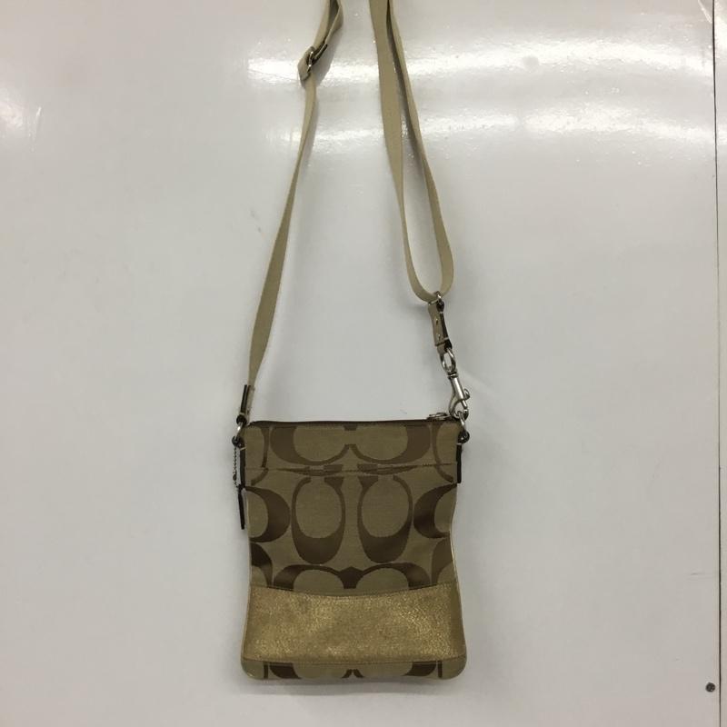コーチ COACH ショルダーバッグ ショルダーバッグ 総柄 ベージュ / ベージュ / X 金 / ゴールド / レディース USED 古着 中古 10131240