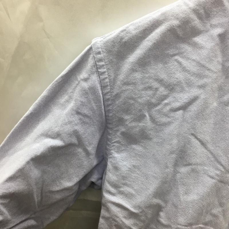 ラルフローレン RALPHLAUREN シャツ、ブラウス 長袖 ボタンダウンシャツ 2 無地 水色 / ライトブルー / レディース USED 古着 中古 10110621