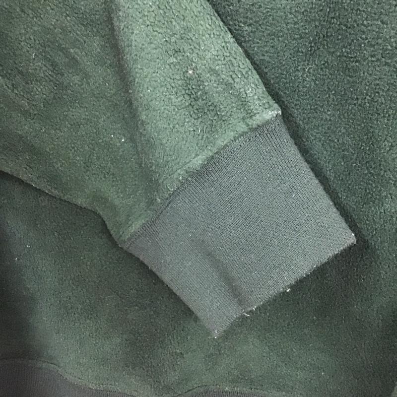 ザラ ZARA トレーナー 長袖 長袖スウェット フリースジャケット プルオーバー スタンドカラー S 無地 緑 / グリーン / メンズ USED 古着 中古 10130635