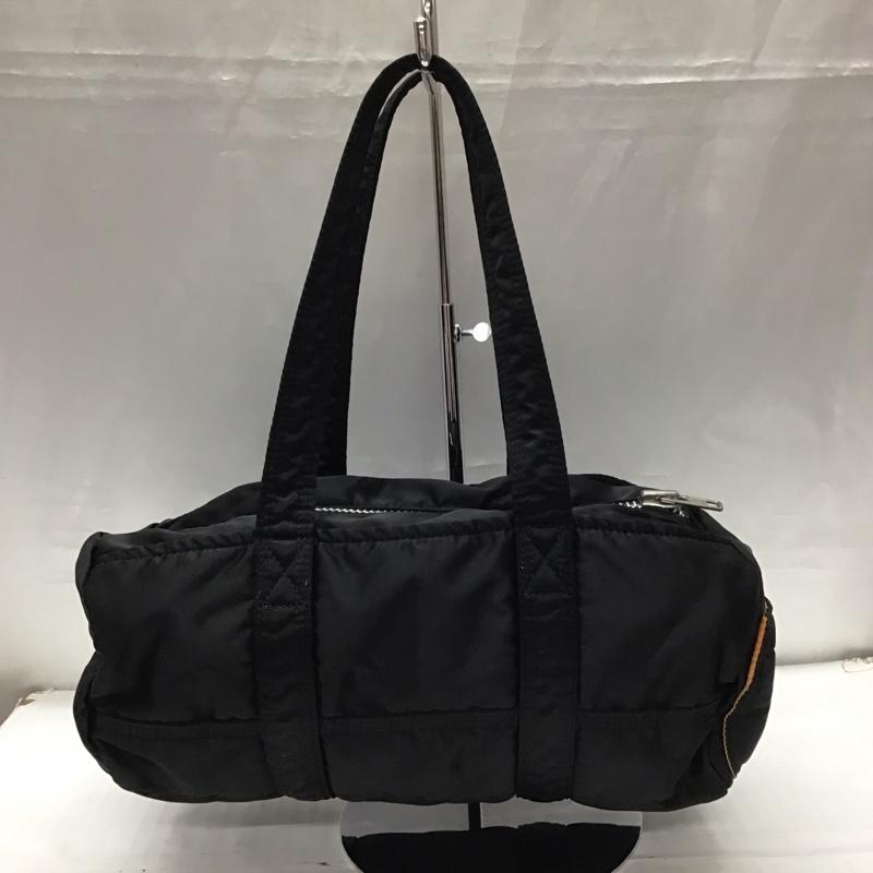ポーター PORTER ハンドバッグ ハンドバッグ タンカー DUFFLE BAG ロゴ、文字 黒 / ブラック / メンズ USED 古着 中古 10111784