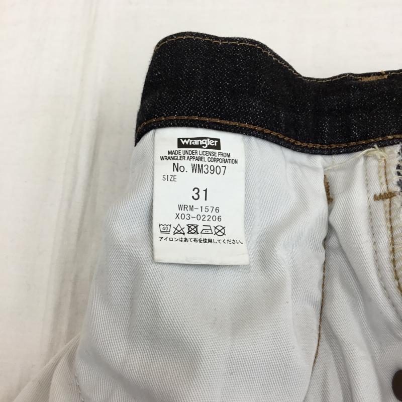 ラングラー Wrangler パンツ デニム、ジーンズ Wrangler ブーツカットパンツ No.WM3907 31インチ ロゴ、文字 黒 / ブラック / メンズ USED 古着 中古 10129900