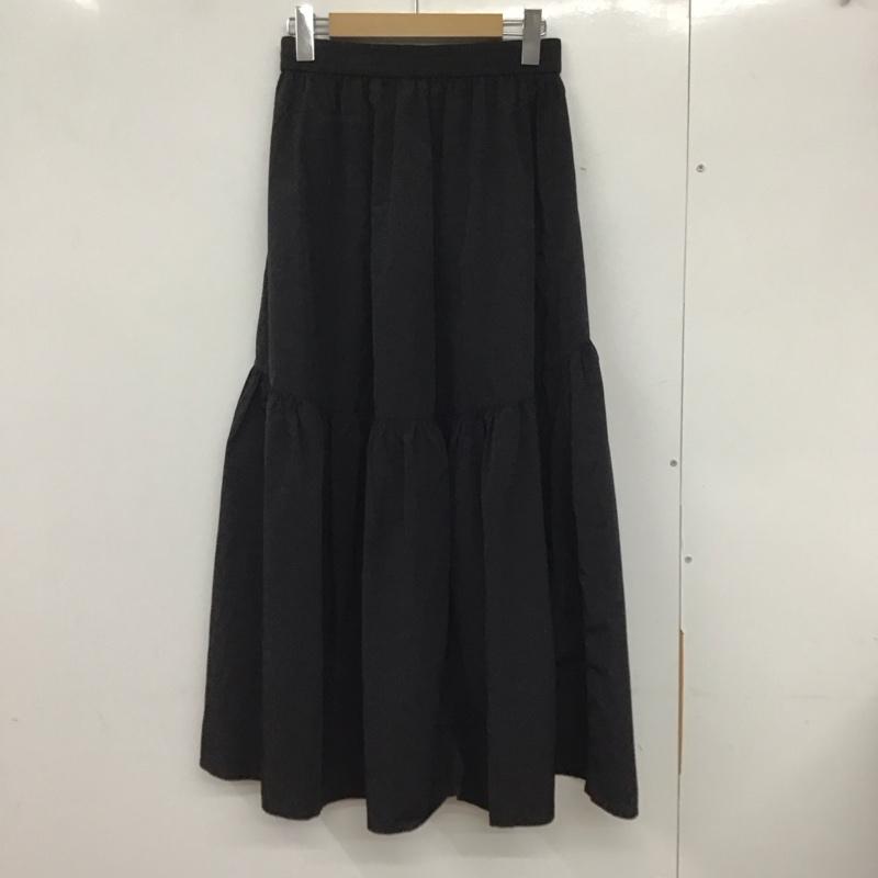 レプシィム LEPSIM スカート ロングスカート 無地 黒 / ブラック / レディース USED 古着 中古 10135705