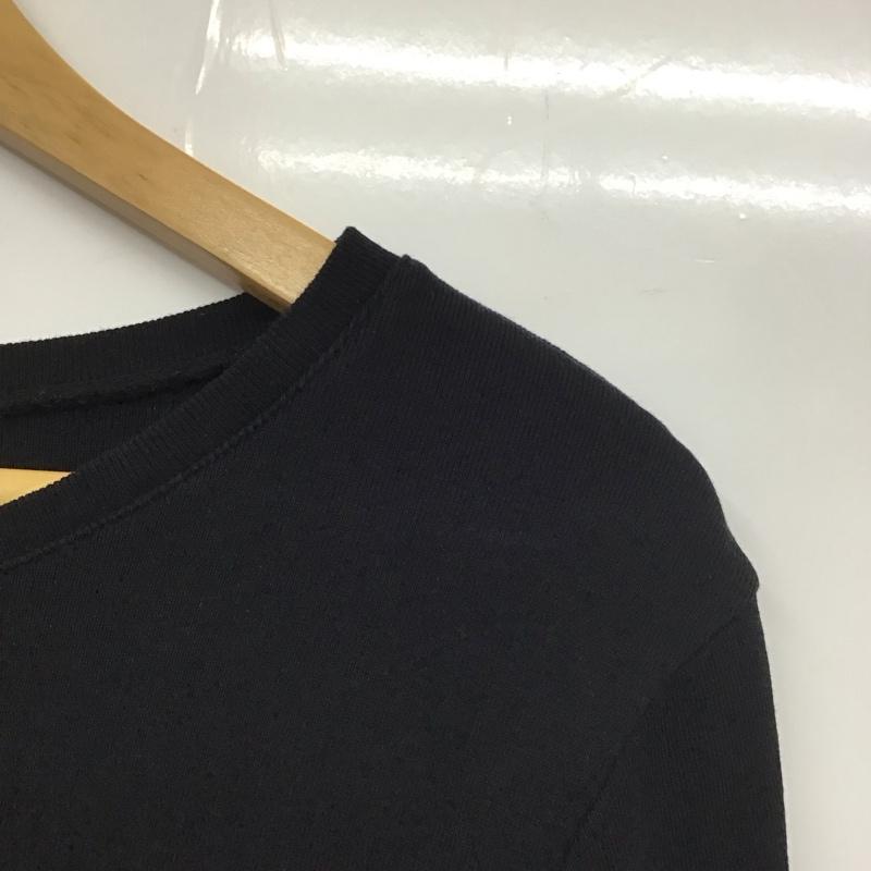トミーヒルフィガー TOMMY HILFIGER Tシャツ 長袖 M 無地 黒 / ブラック / レディース USED 古着 中古 10130815