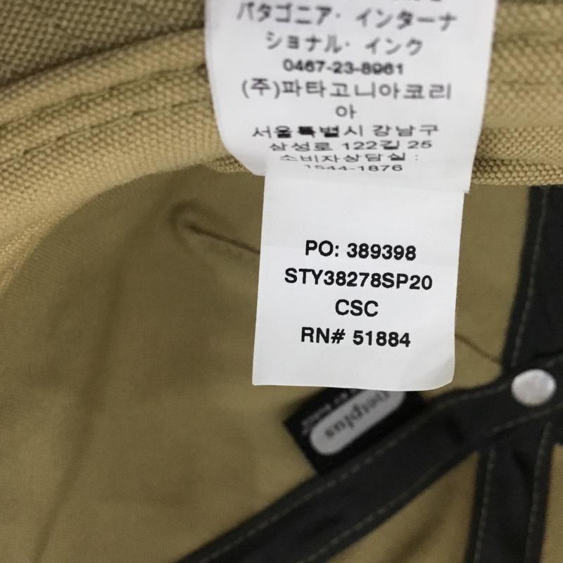 パタゴニア patagonia 帽子 キャップ 38278SP20 コットン ロゴ、文字 ベージュ / ベージュ / メンズ USED 古着 中古 10130206