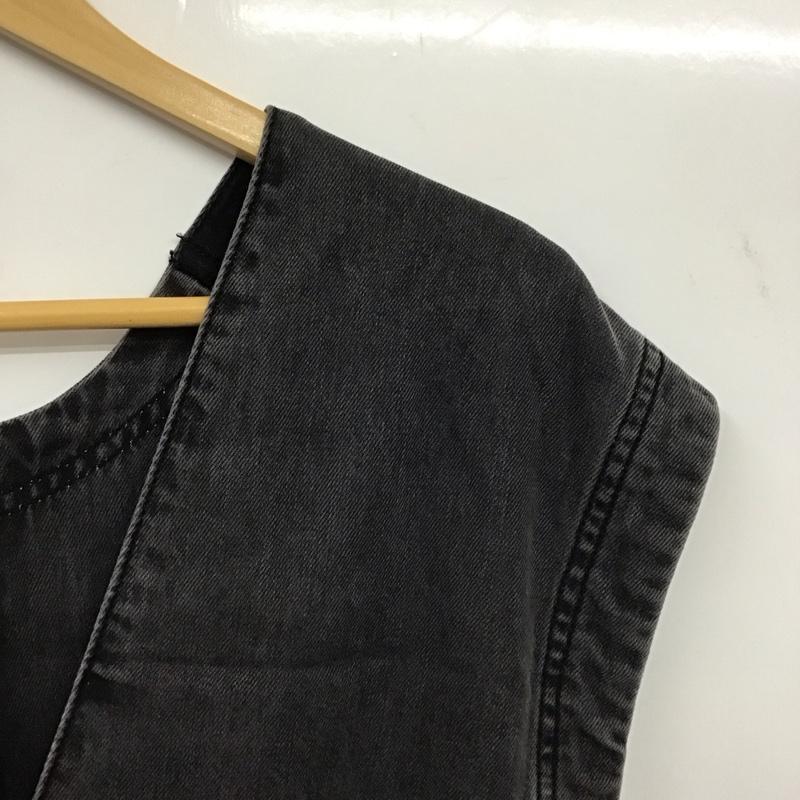ハレ HARE ベスト ベスト HAL07013TO 2WAY デニムベスト FREE 無地 チャコールグレー / チャコールグレー / レディース USED 古着 中古 10131298