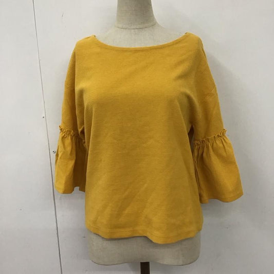 ローリーズファーム LOWRYS FARM カットソー 半袖 M 無地 黄 / イエロー /  レディース USED 古着 中古 10114005