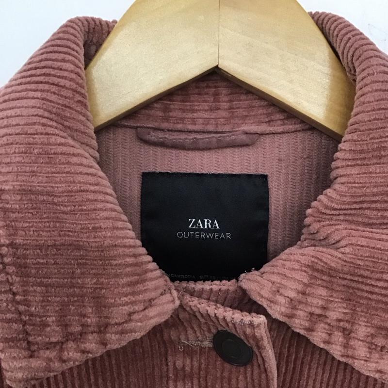 ザラ ZARA ジャケット、上着 ジャケット、ブレザー 8372 227 645 コーデュロイ XS 無地 桃 / ピンク / レディース USED 古着 中古 10138627