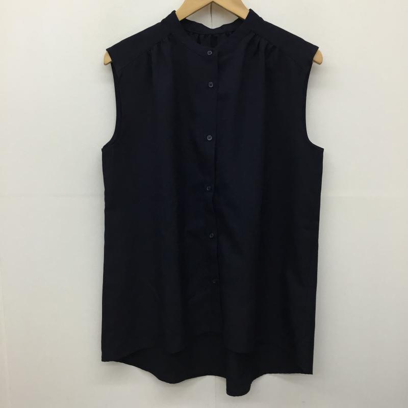 アンタイトル UNTITLED シャツ、ブラウス 半袖 3 無地 紺 / ネイビー / レディース USED 古着 中古 10137590