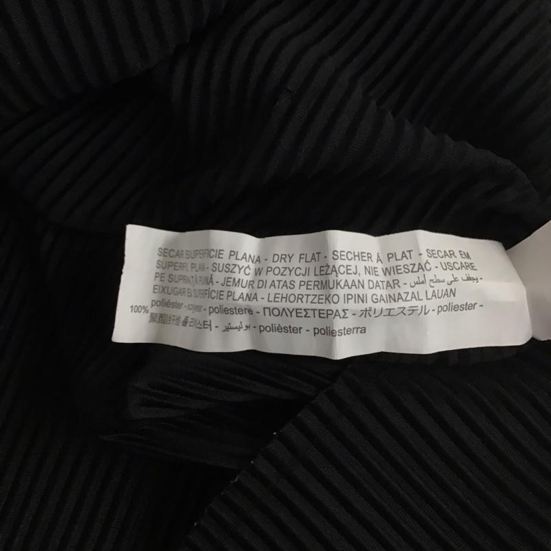 ザラ ZARA カットソー 半袖 ノースリーブカットソー スタンドネック プルオーバー S 無地 黒 / ブラック / レディース USED 古着 中古 10126937