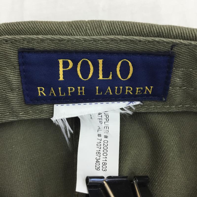 ポロラルフローレン POLO RALPH LAUREN 帽子 キャップ ロゴ、文字 カーキ / カーキ / メンズ USED 古着 中古 10140923