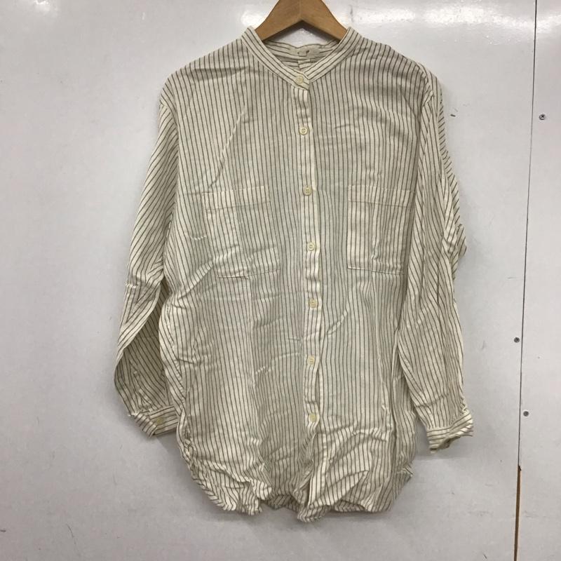 スタディオクリップ studio CLIP シャツ、ブラウス 長袖 M ストライプ マルチカラー / マルチカラー / レディース USED 古着 中古 10139464