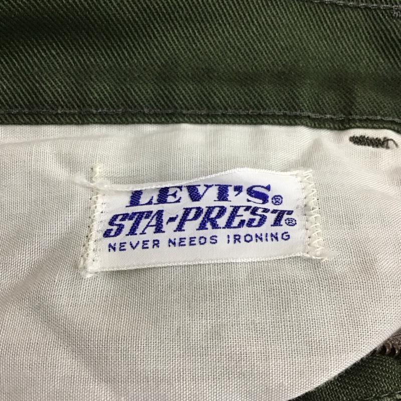 リーバイス Levi s パンツ ワークパンツ、ペインターパンツ 70年代 BIG-E STA-PREST 無地 カーキ / カーキ / メンズ USED 古着 中古 10112666