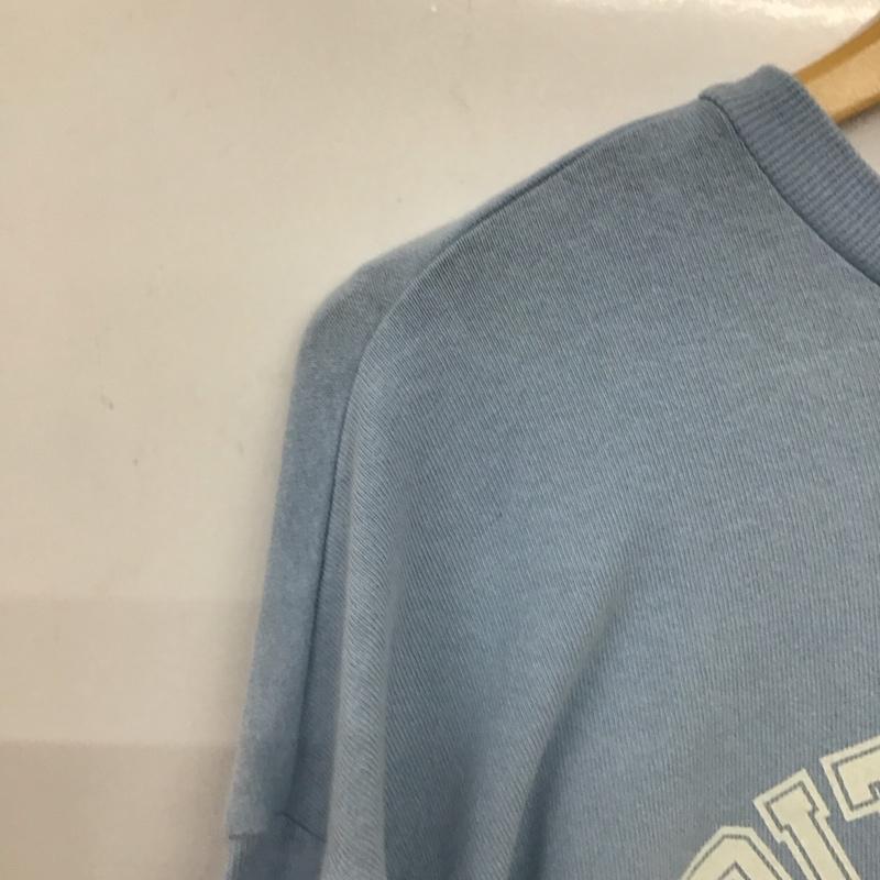 サマンサモスモス Samansa Mos2 Tシャツ 長袖 1212342 スラブベア天竺ロゴアソートプリントカットソー FREE ロゴ、文字 水色 / ライトブルー / レディース USED 古着 中古 10138883