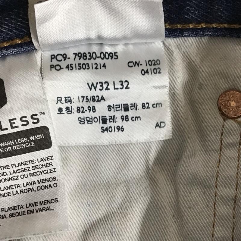 リーバイストラウスアンドコー Levi Strauss & co. パンツ デニム、ジーンズ デニムパンツ ストレートパンツ ワイドパンツ カジュアルパンツ 32インチ 無地 インディゴ / インディゴ /  メンズ USED 古着 中古 10124723