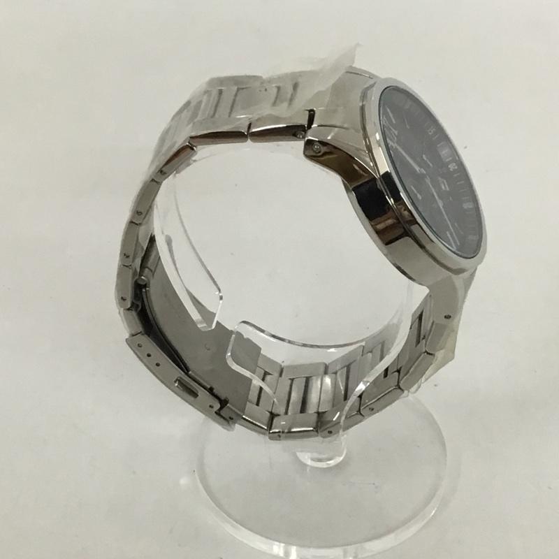 アルマーニエクスチェンジ ARMANI EXCHANGE 腕時計 アナログ(クォーツ式) AX2084 ロゴ、文字 銀 / シルバー / X 黒 / ブラック / メンズ USED 古着 中古 10129443