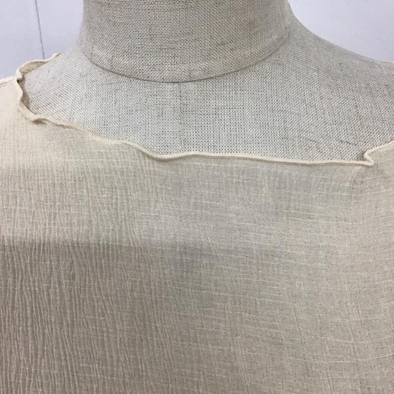 エヘカソポ ehka sopo カットソー 半袖 1209086 シアー FREE 無地 アイボリー / アイボリー /  レディース USED 古着 中古 10108195