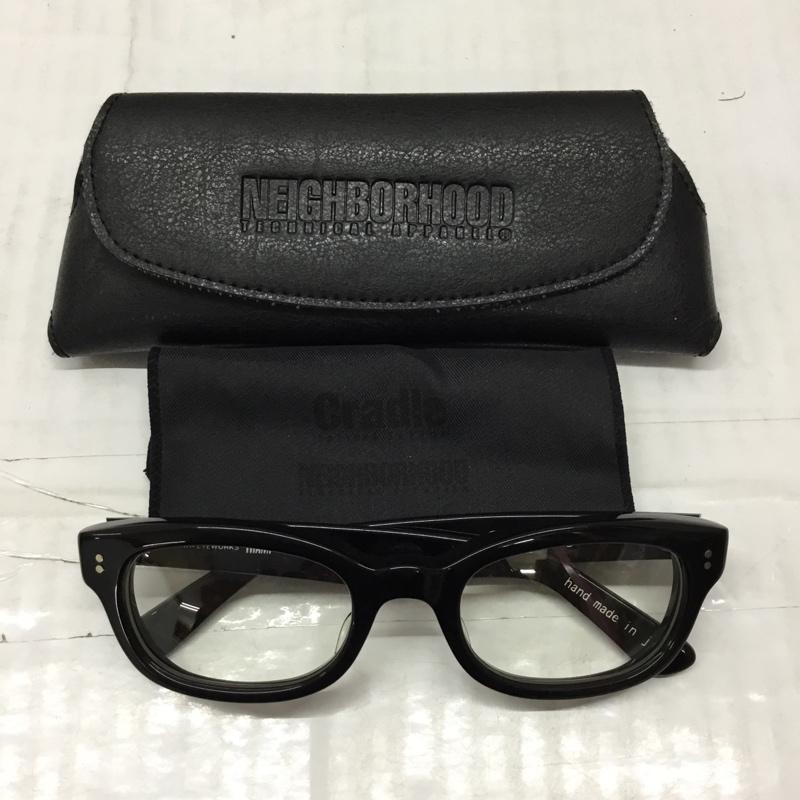 ネイバーフッド NEIGHBORHOOD めがね・サングラス めがね EFFECTOR ケース付き 無地 黒 / ブラック / メンズ USED 古着 中古 10110083