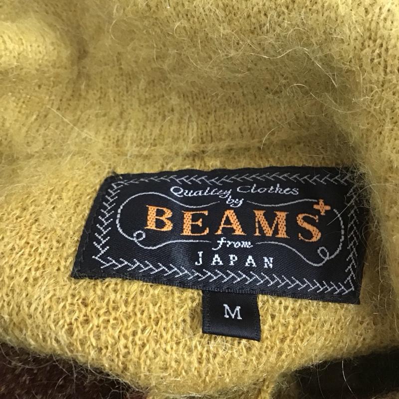 ビームスプラス BEAMS + ニット、セーター 長袖 モヘヤ M 無地 マスタード / マスタード / X 茶 / ブラウン / X 緑 / グリーン / X えんじ / ワインレッド / X 青 / ブルー / X 灰 / グレー / X 白 / ホワイト / メンズ USED 古着 中古 10111780