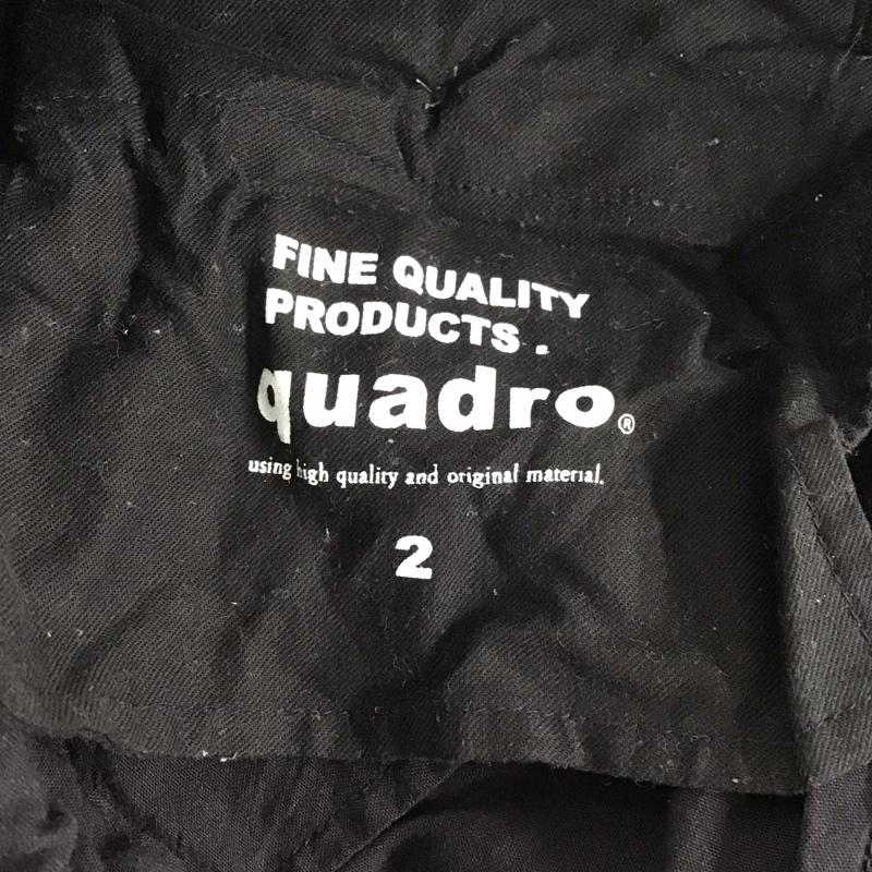 クオドロ quadro パンツ ワークパンツ、ペインターパンツ ワークパンツ スリムパンツ カジュアルパンツ ストレッチパンツ 2 無地 黒 / ブラック / メンズ USED 古着 中古 10131774