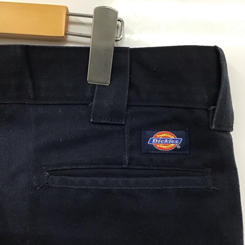 ディッキーズ Dickies パンツ チノパン チノパン スリムパンツ カジュアルパンツ 34 無地 紺 / ネイビー /  メンズ USED 古着 中古 10126116