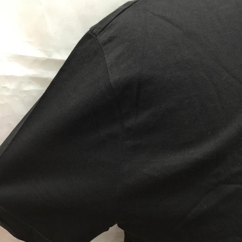 トミーヒルフィガー TOMMY HILFIGER Tシャツ 半袖 半袖カットソー プリントTシャツ クルーネックカットソー L ロゴ、文字 黒 / ブラック /  メンズ USED 古着 中古 10109360