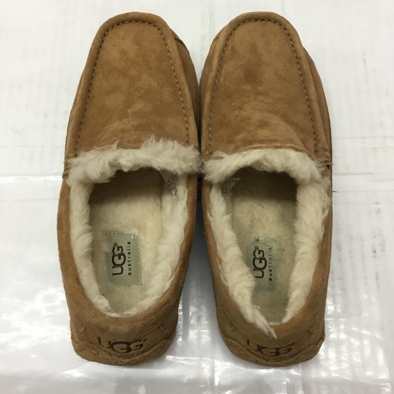 アグ UGG カジュアルシューズ カジュアルシューズ 5775 アスコット モカシン 25cm 25.0cm ロゴ、文字 茶 / ブラウン / メンズ USED 古着 中古 10106517