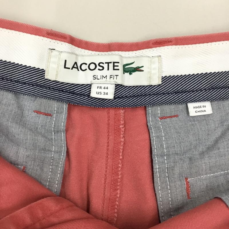 ラコステ LACOSTE パンツ ショートパンツ ショートパンツ ハーフパンツ カジュアルパンツ 44 無地 桃 / ピンク /  メンズ USED 古着 中古 10122849