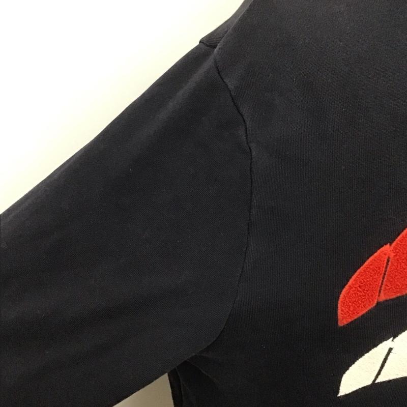 モンクレール MONCLER パーカー 長袖 長袖パーカー フード付きパーカー プリントスウェット トレーナー L ロゴ、文字 紺 / ネイビー / メンズ USED 古着 中古 10110387