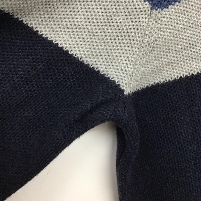 ポロラルフローレン POLO RALPH LAUREN ニット、セーター 長袖 長袖ニットカットソー クルーネック セーター M ボーダー柄 マルチカラー / マルチカラー / メンズ USED 古着 中古 10138916